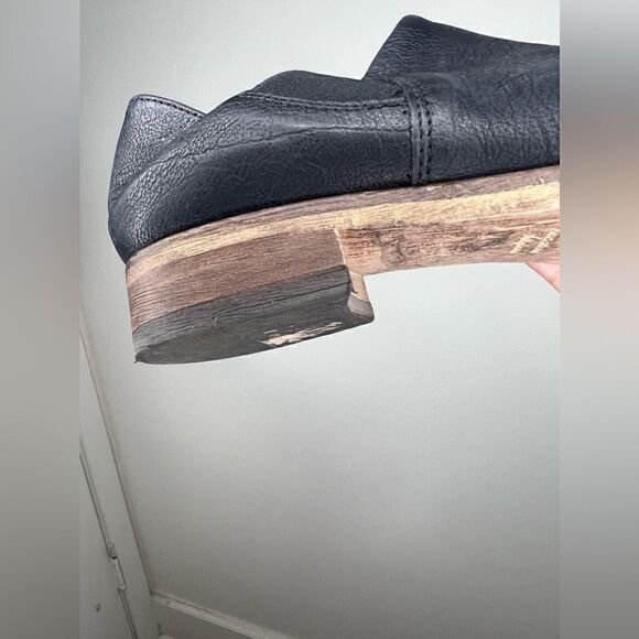 Free People x Lavorazione Artigiana Black Leather Ankle Bootie/Convertible Mules - Picture 9 of 16